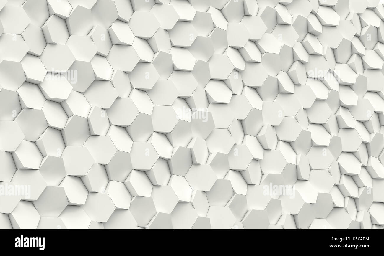 hexagon geometric background 3d rendering image Stock Photo - Alamy