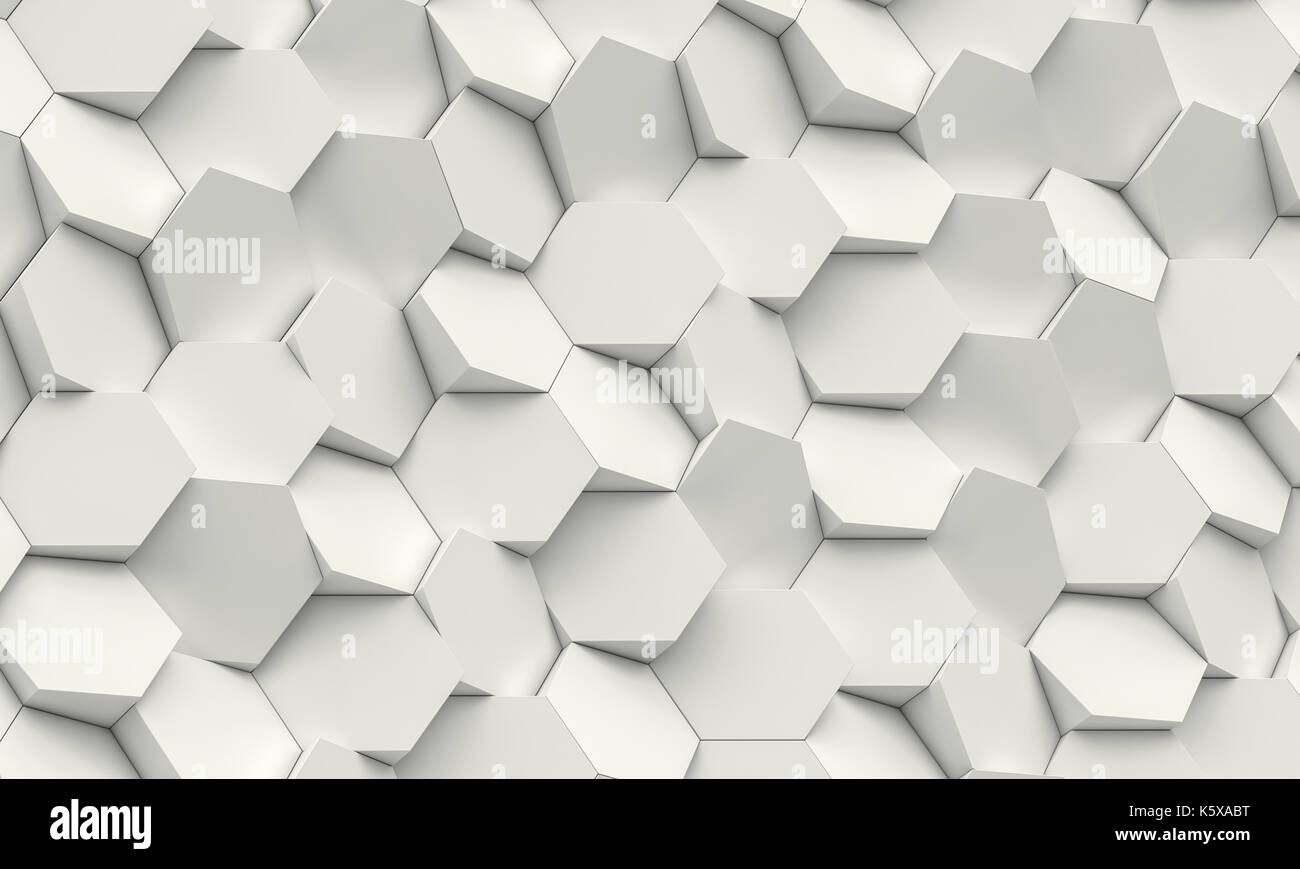 hexagon geometric background 3d rendering image Stock Photo - Alamy
