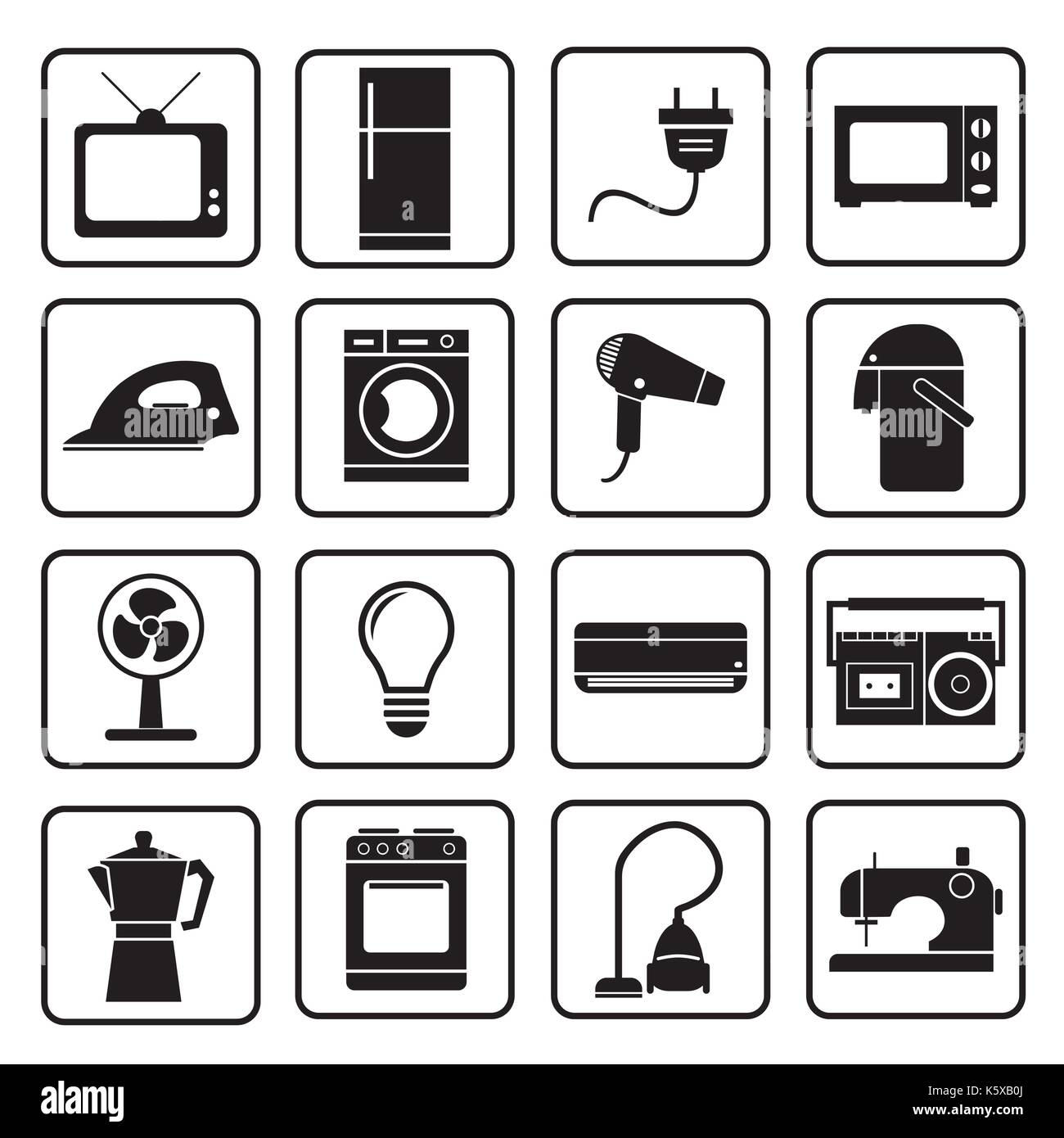 home appliances icon Stock Vector Image & Art - Alamy