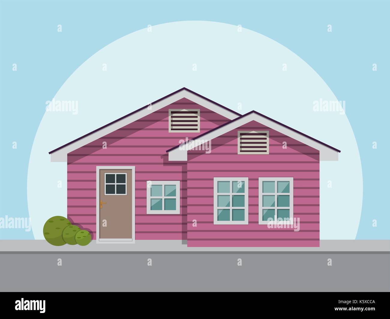 house icon. Vector illustration in flat style Stock Vector Image & Art ...