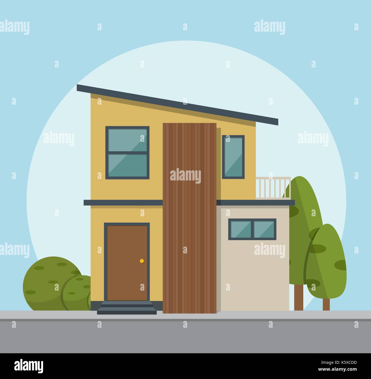 house icon. Vector illustration in flat style Stock Vector Image & Art ...