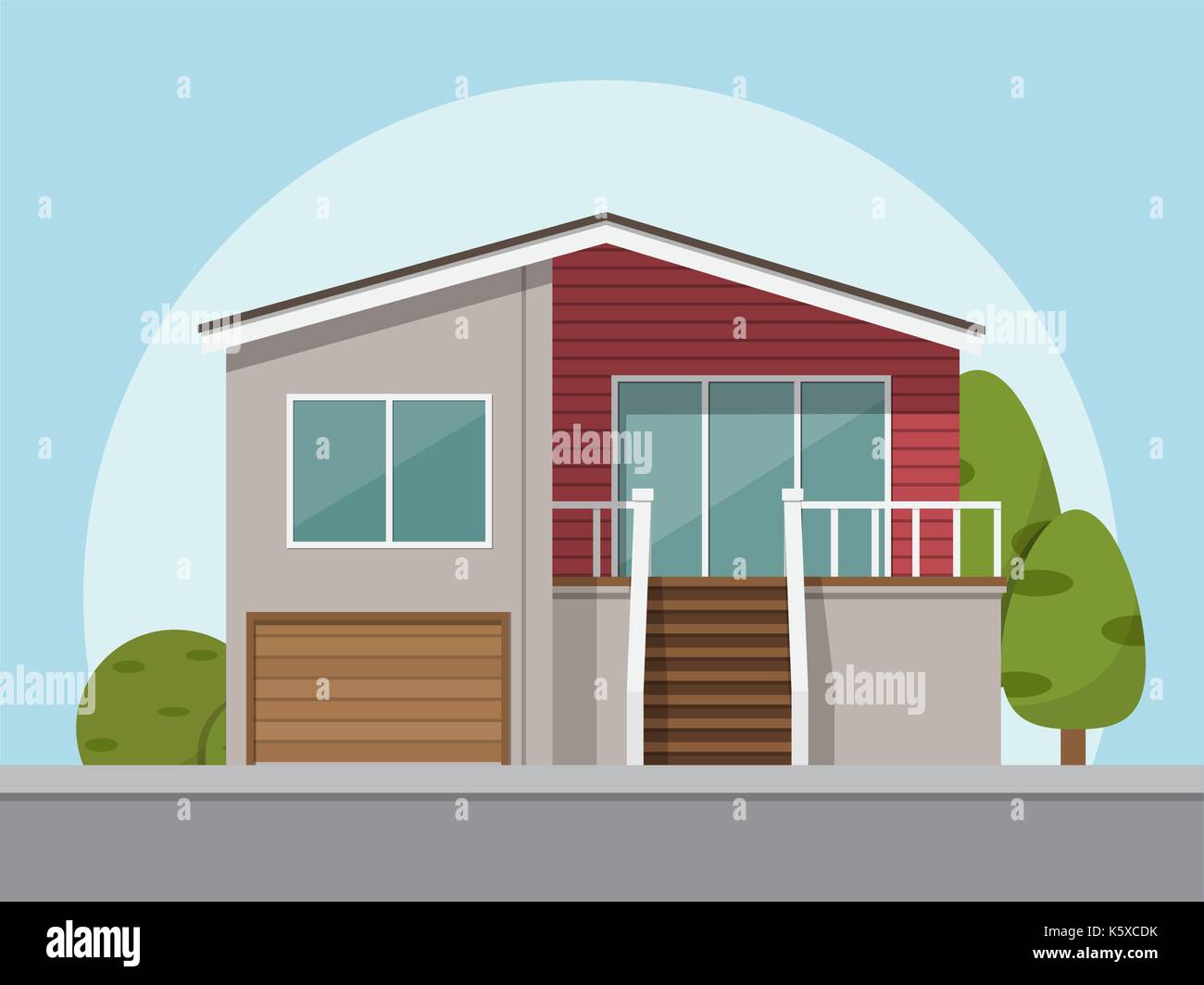 house icon. Vector illustration in flat style Stock Vector Image & Art ...