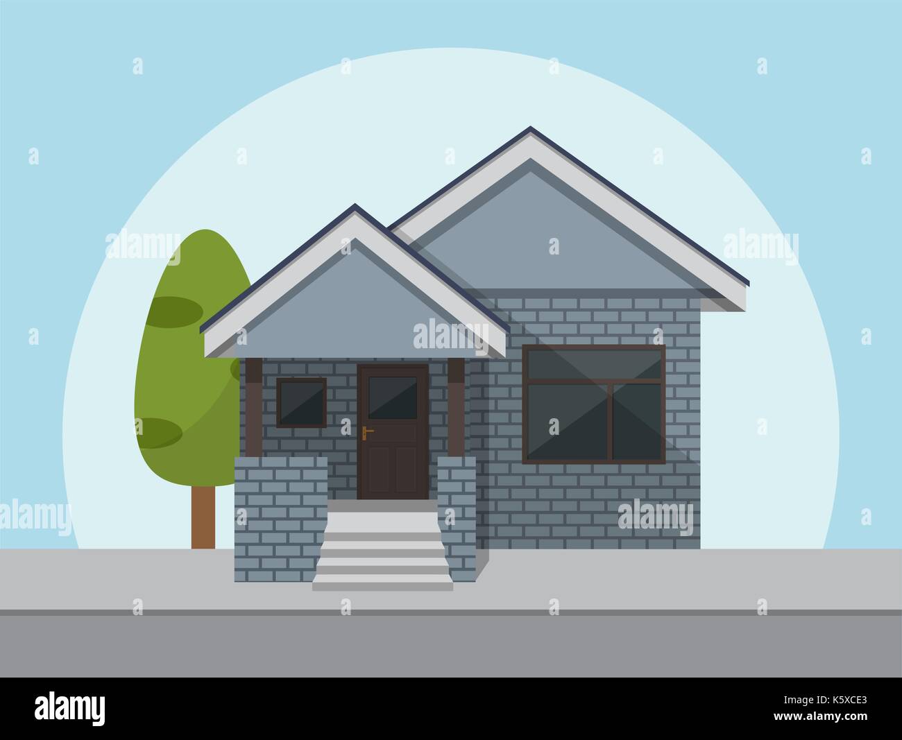 house icon. Vector illustration in flat style Stock Vector Image & Art ...