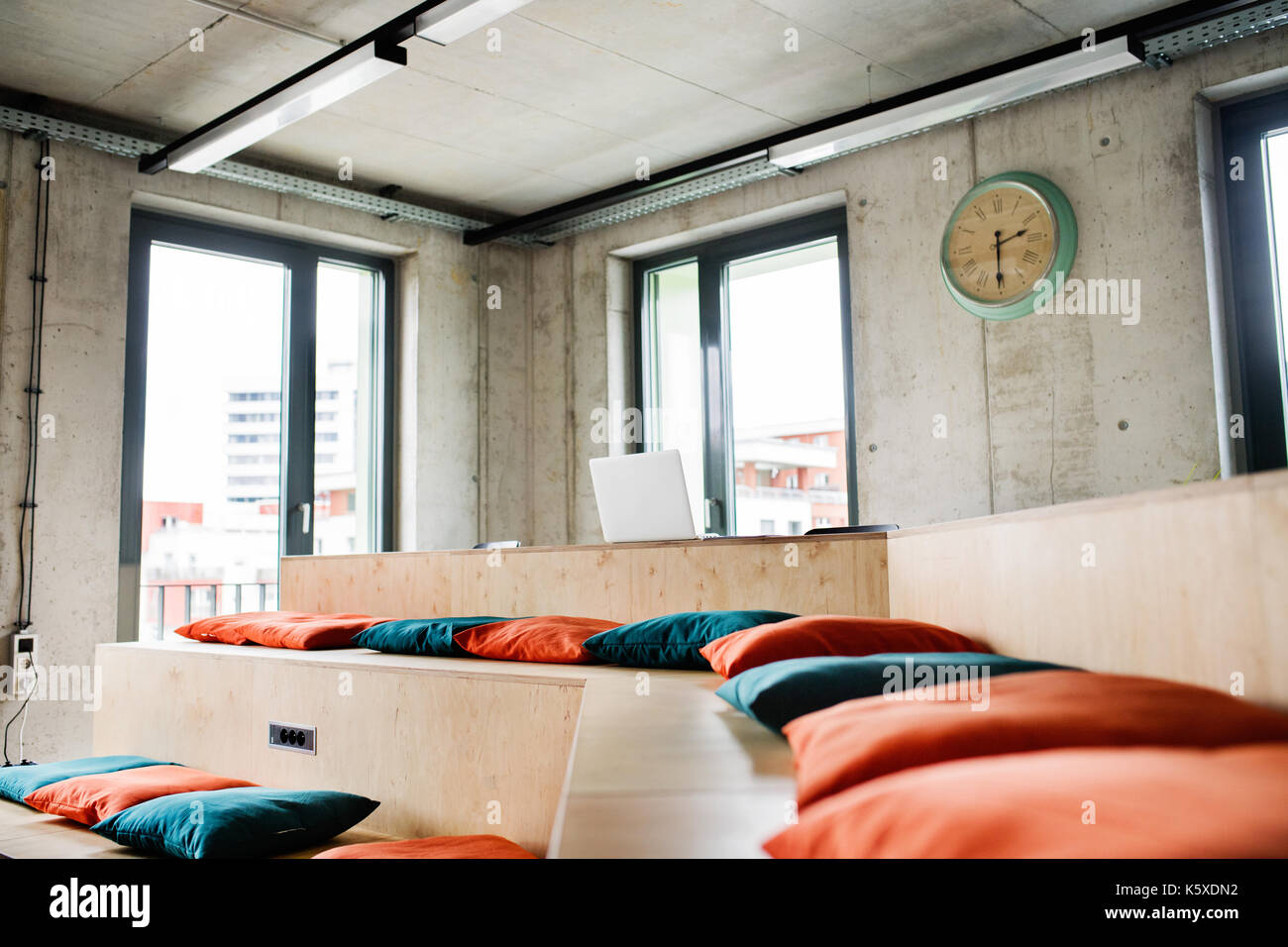 The interior of empty creative modern office. Stock Photo