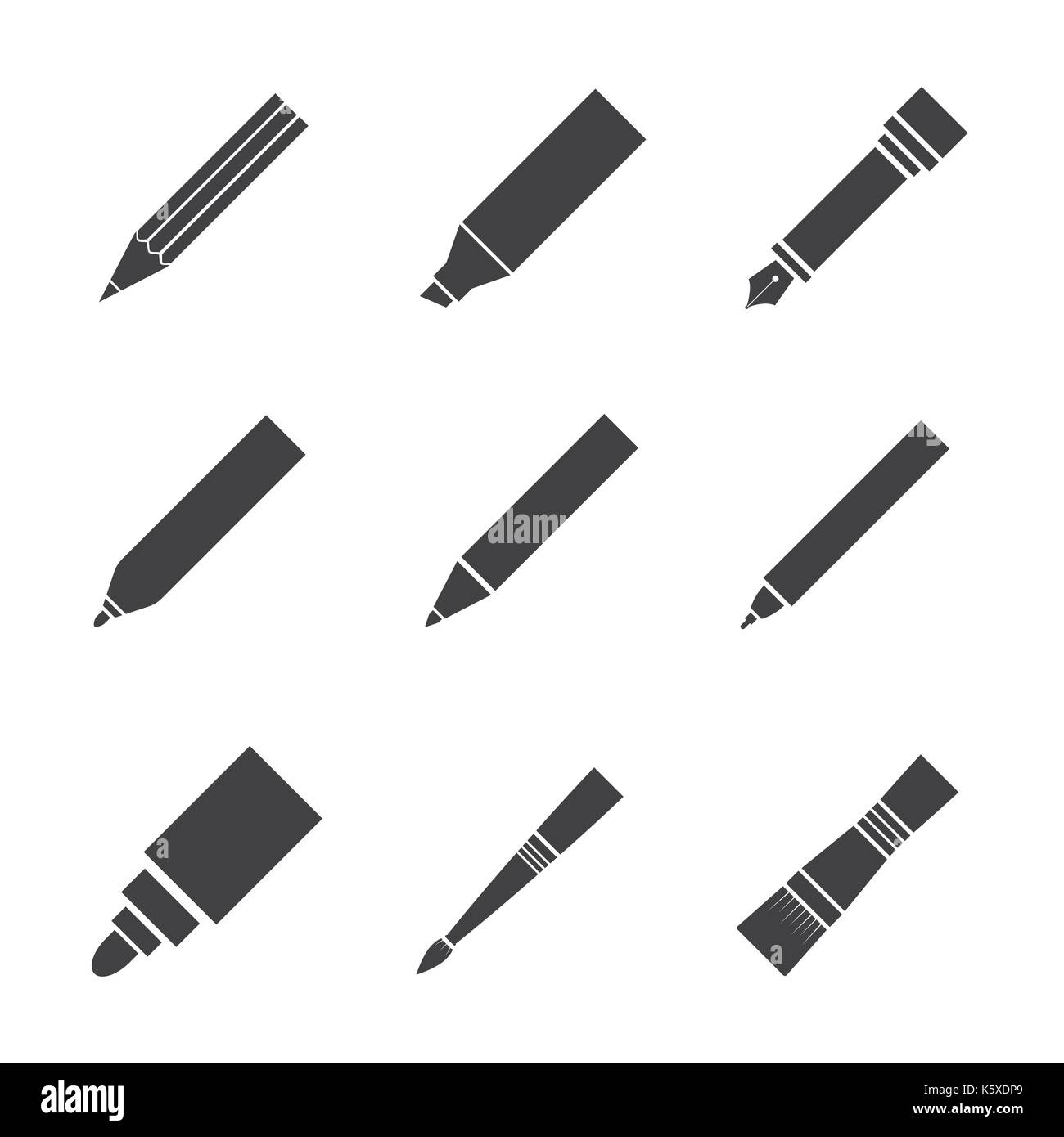 drawing and writing tool icon Stock Vector Image & Art - Alamy