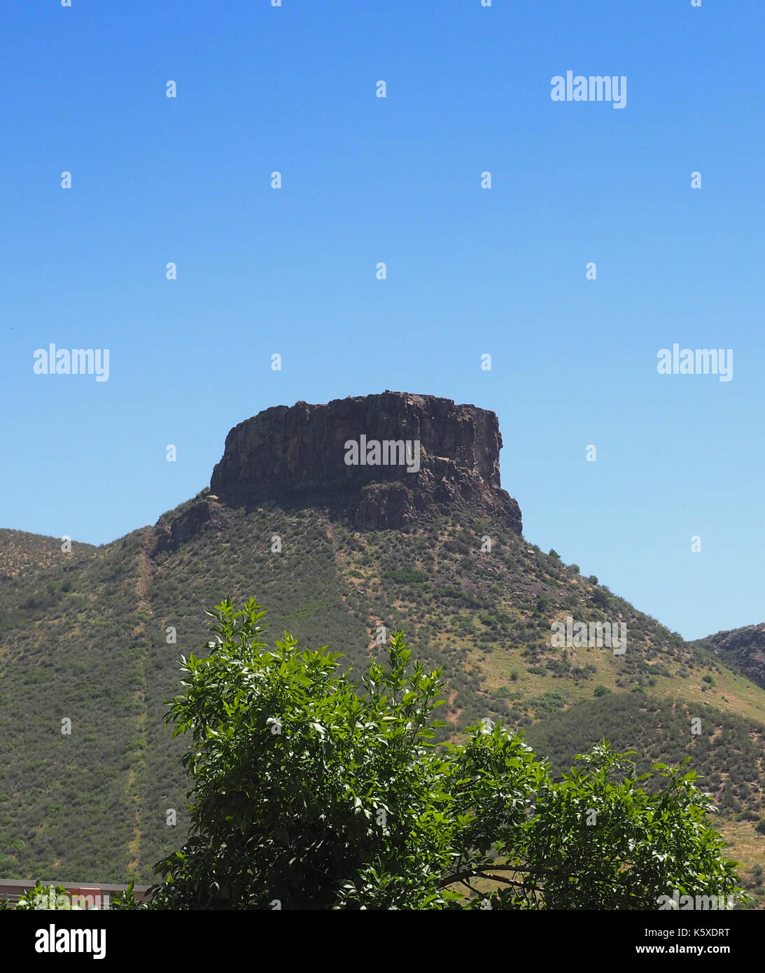 Table Mountain near the town of Golden Colorado Stock Photo