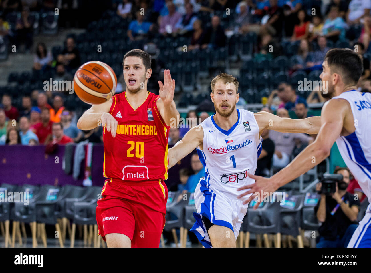 September 5, 2017: Nikola Ivanovic #20 (MNE) during the FIBA Eurobasket ...