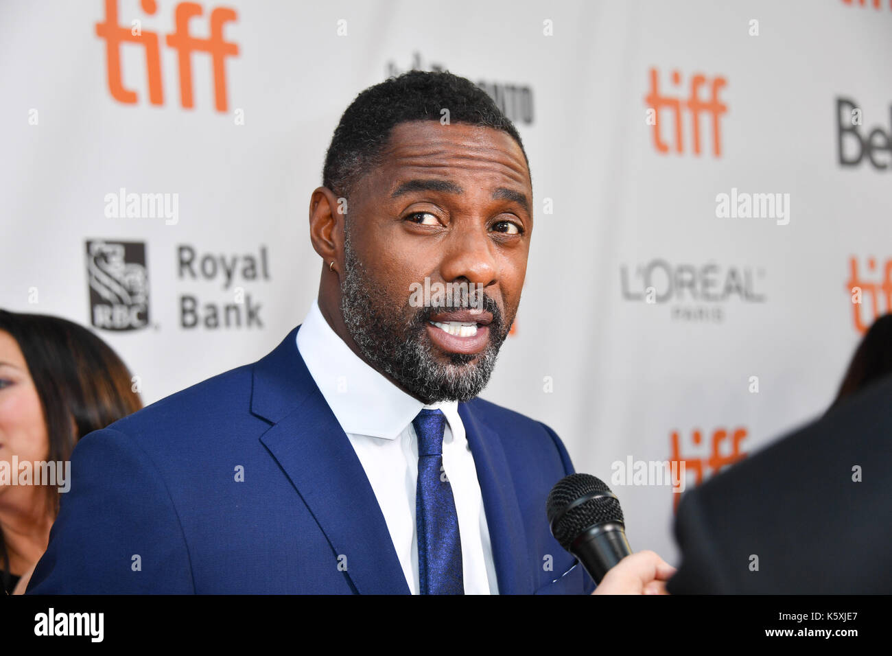 Toronto, Ontario, Canada. 10th Sep, 2017. IDRIS ELBA attends 'The Mountain Between Us' Premiere premiere during the 2017 Toronto International Film Festival at Roy Thomson Hall on September 10, 2017 in Toronto, Canada Credit: Igor Vidyashev/ZUMA Wire/Alamy Live News Stock Photo