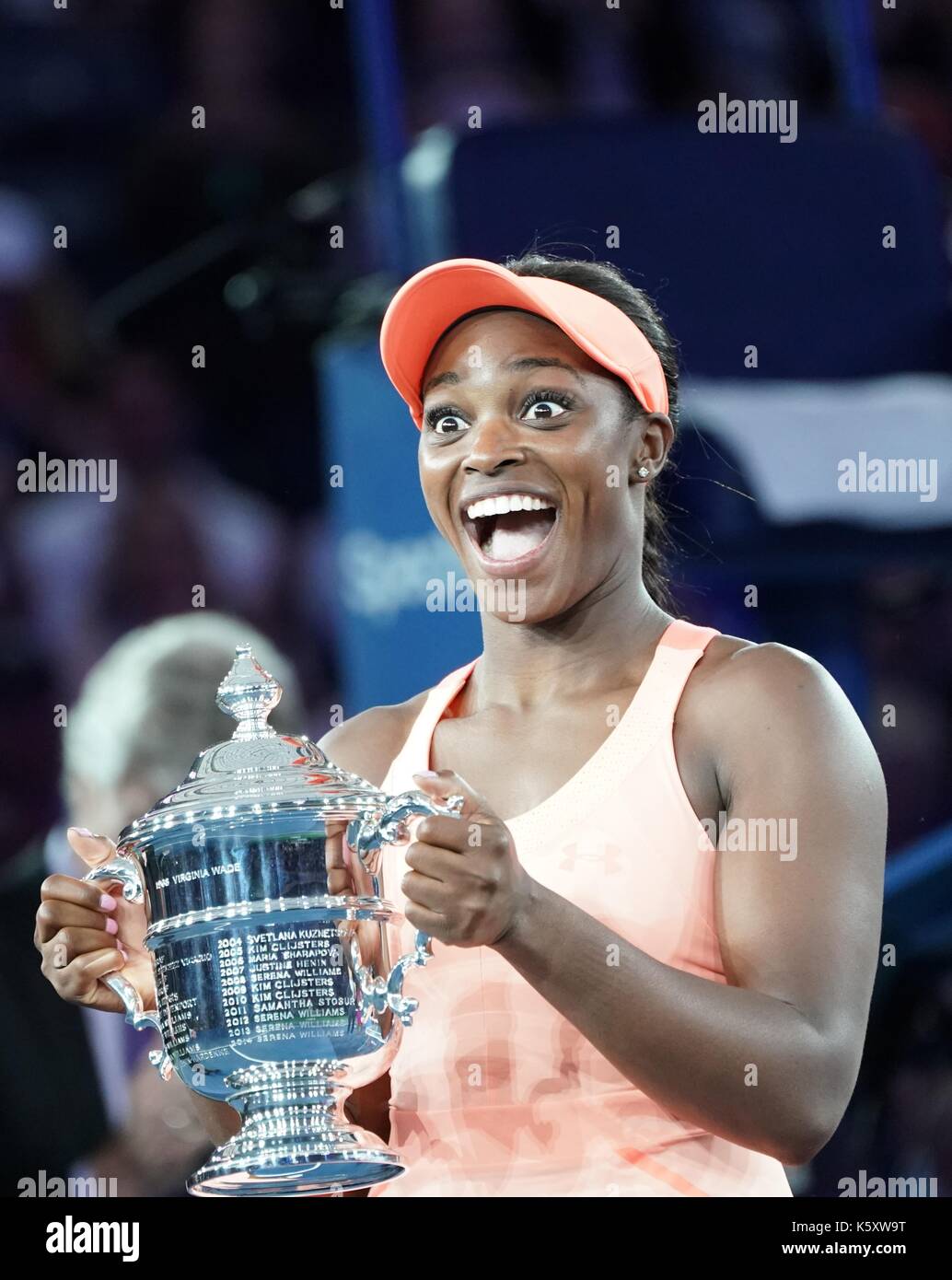 US Open 2017 on September 9, 2017 at Flushing Meadows in NY, USA.  In the picture: Sloane Stephens (USA) Stock Photo