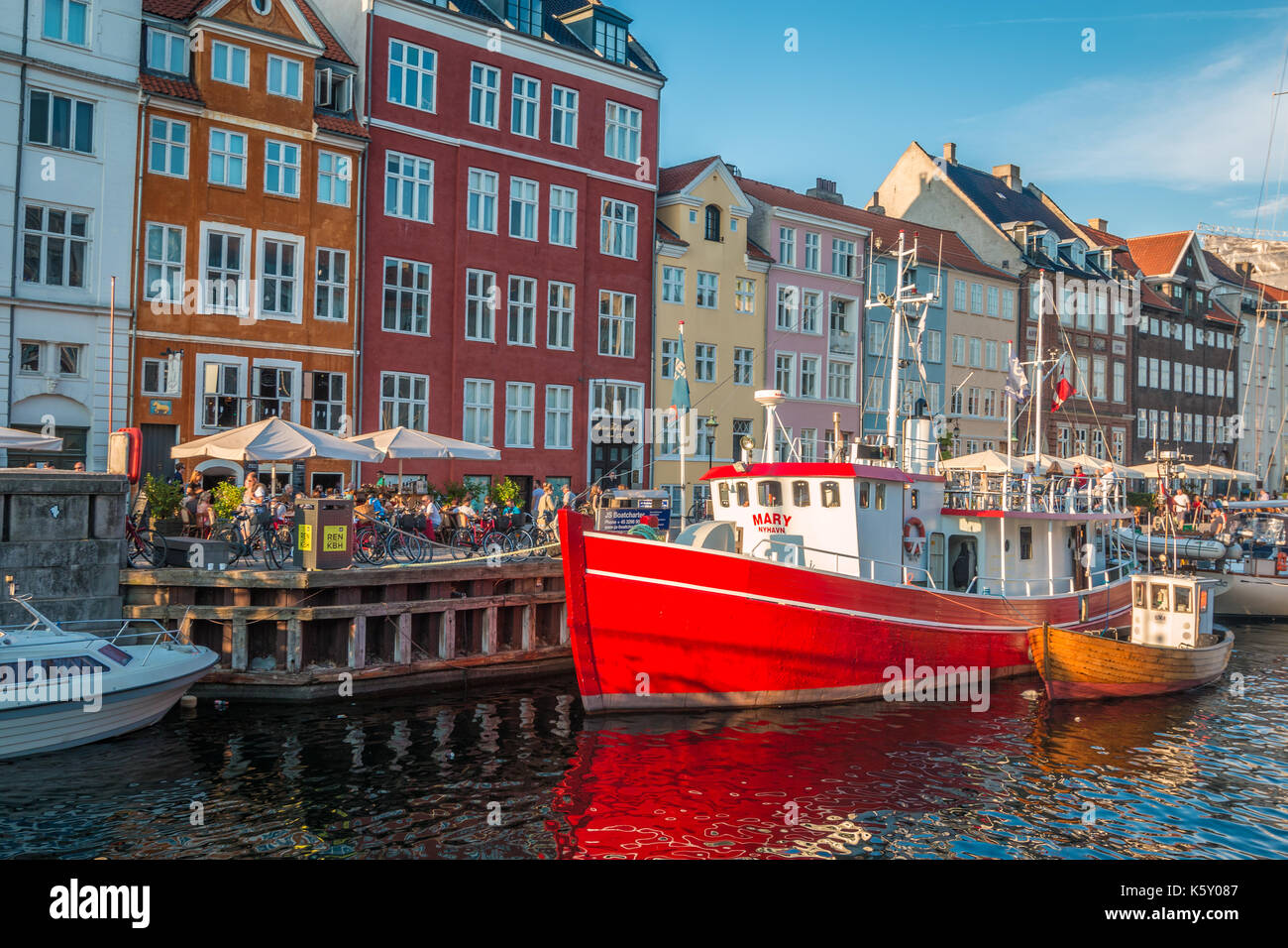 Nyhavn Copenhagen Stock Photo