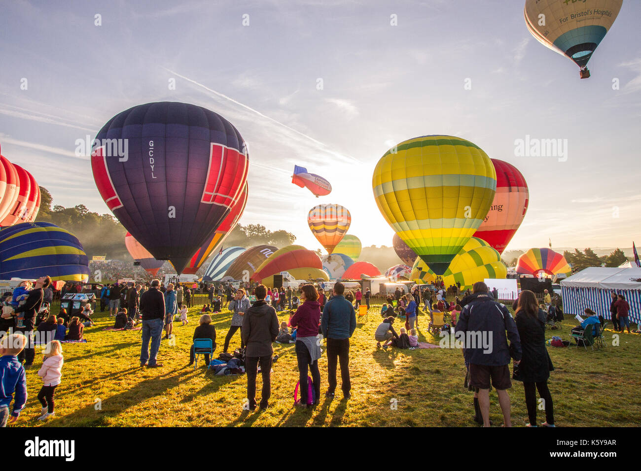 Bristol hot air balloon fiesta Stock Photo Alamy