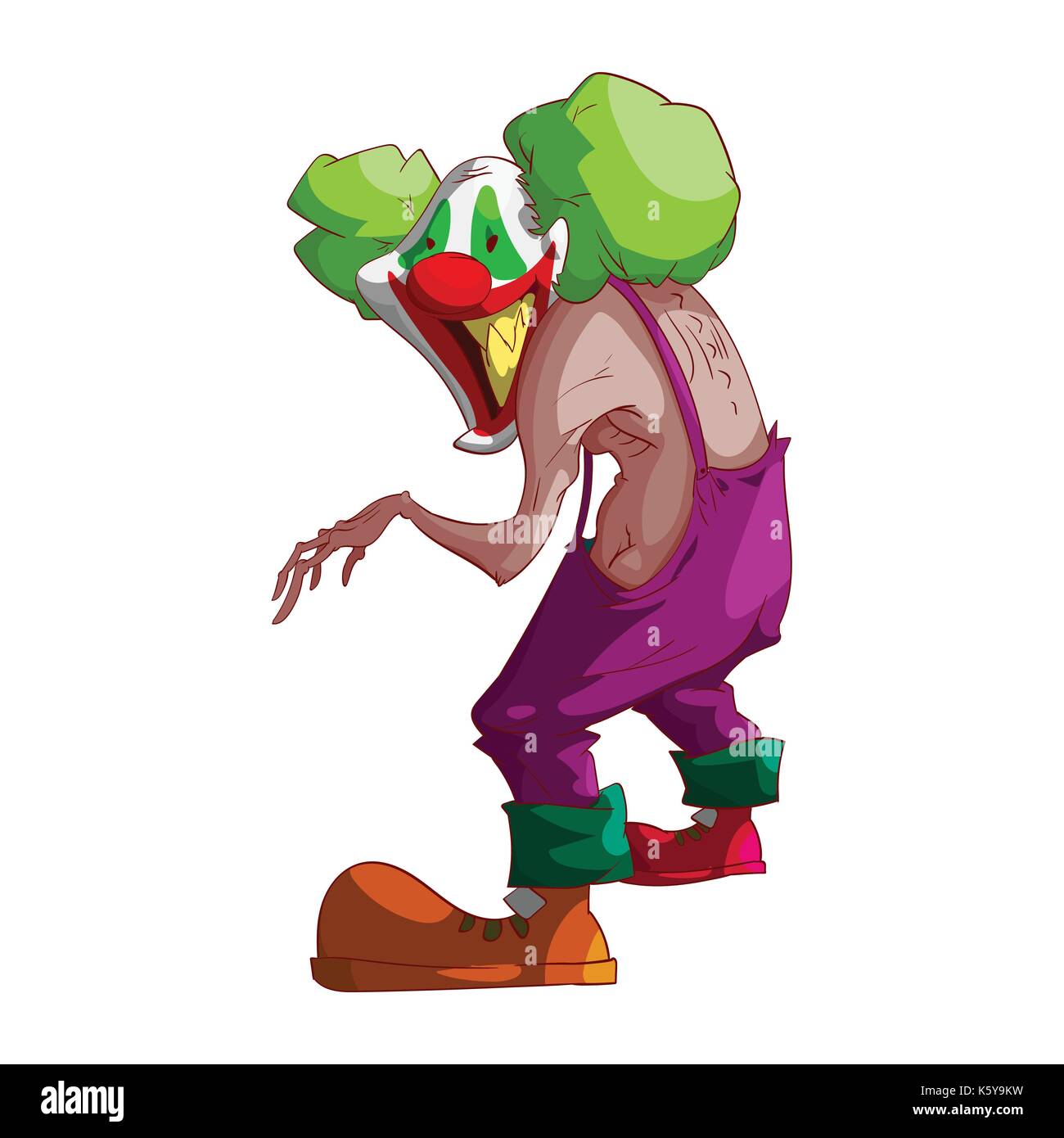 Creepy clown illustration hi-res stock photography and images - Alamy