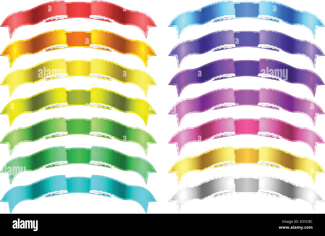 vector ribbons set Stock Vector Image & Art - Alamy