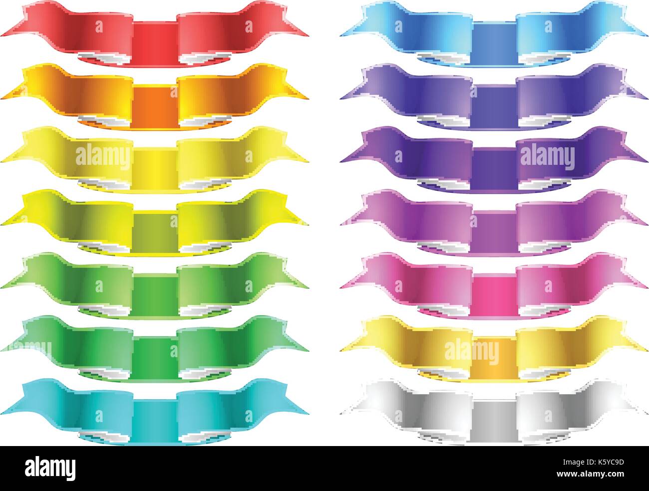 vector ribbons set Stock Vector Image & Art - Alamy