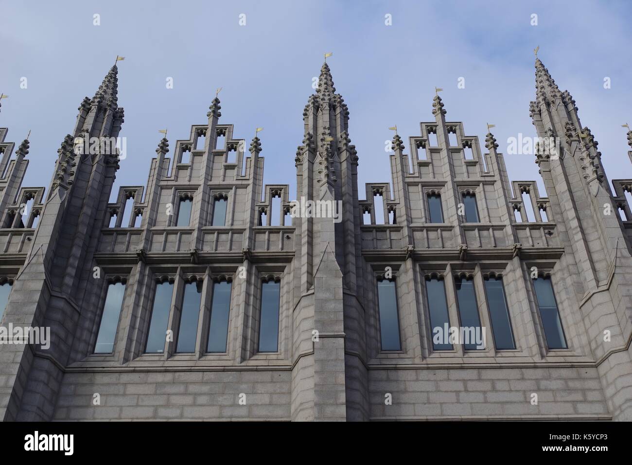 Marischal College, Aberdeen, North East Scotland. Gothic Revival Architecture and the Second