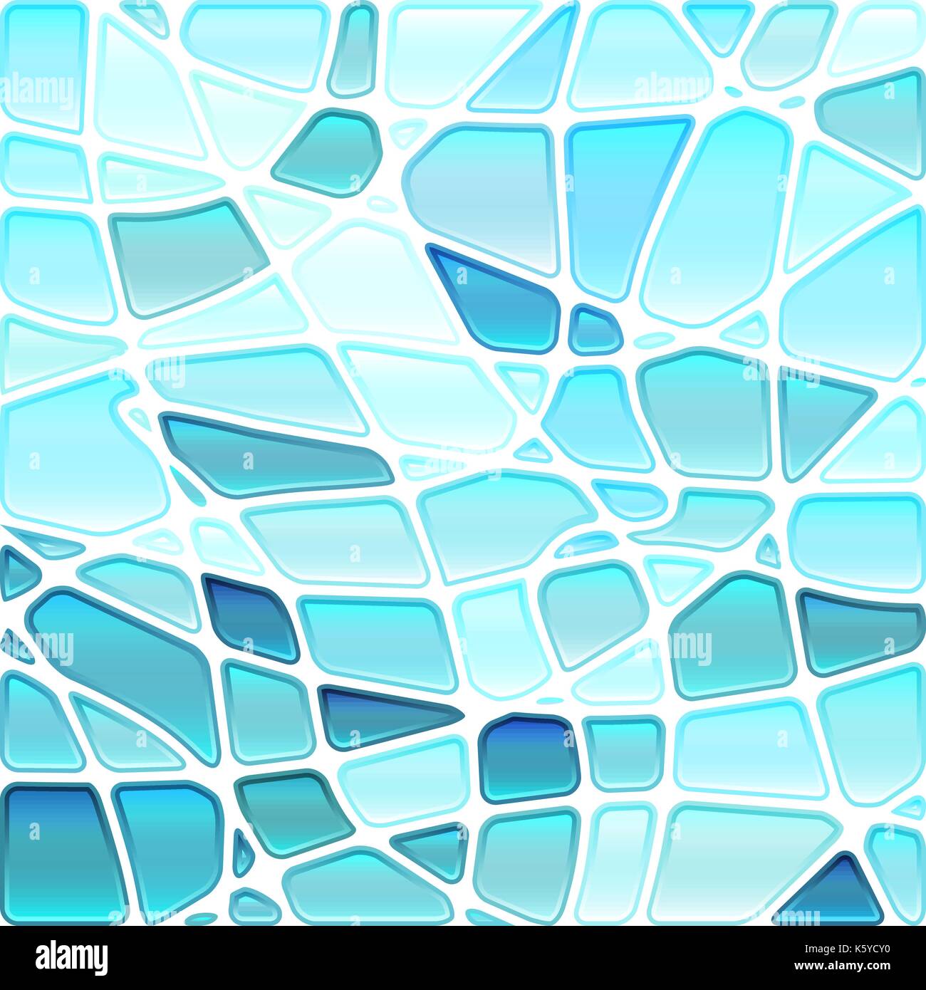 abstract vector stained-glass mosaic background - light blue Stock ...