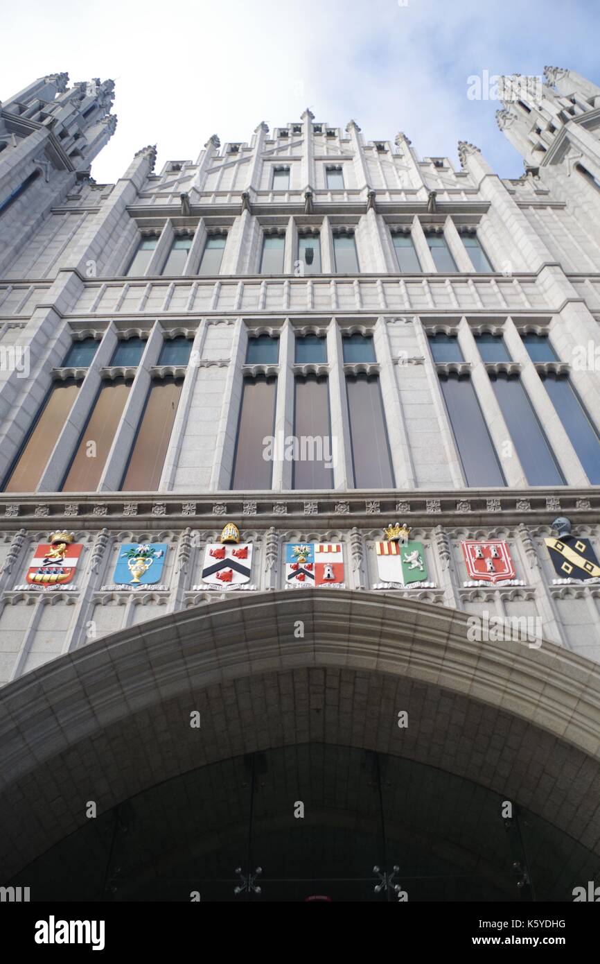Marischal College, Aberdeen, North East Scotland. Gothic Revival Architecture and the Second
