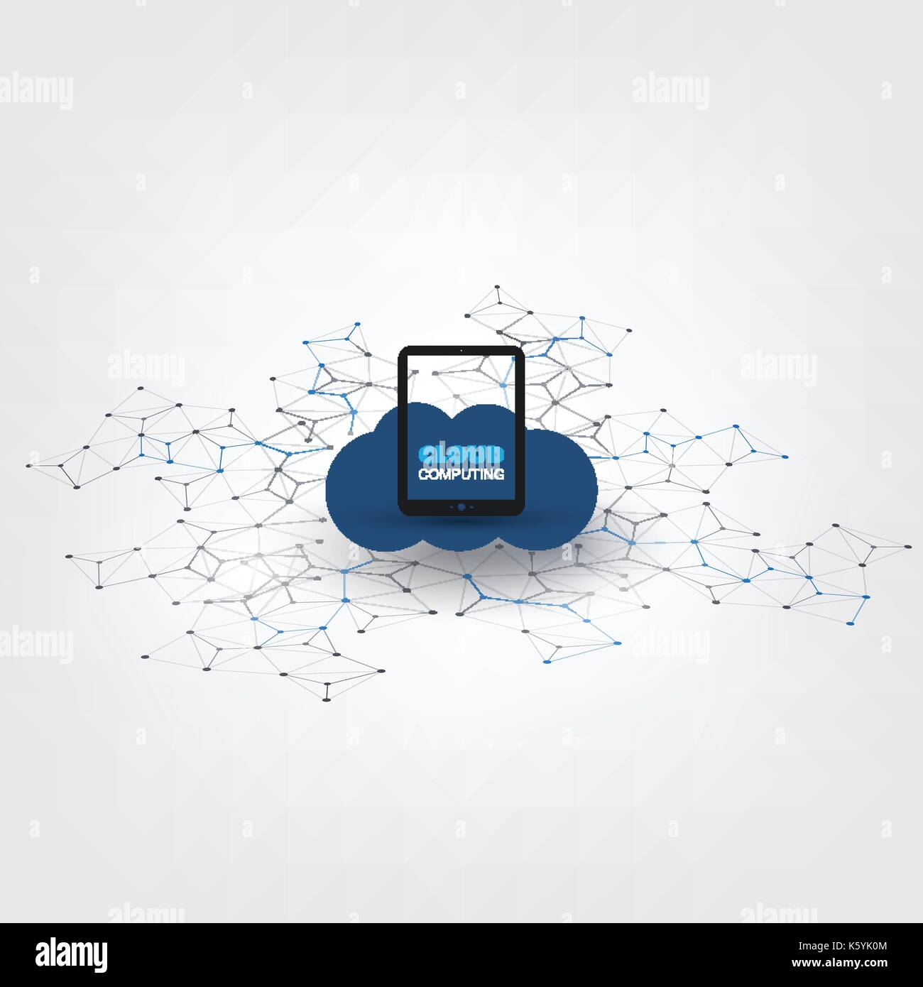 Cloud Computing Design - Digital Network Connections, Technology ...