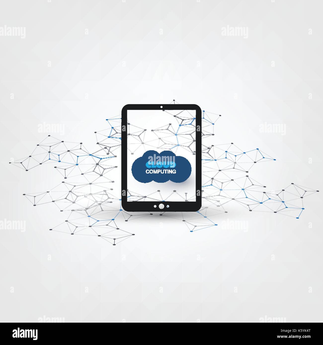 Cloud Computing Design - Digital Network Connections, Technology ...