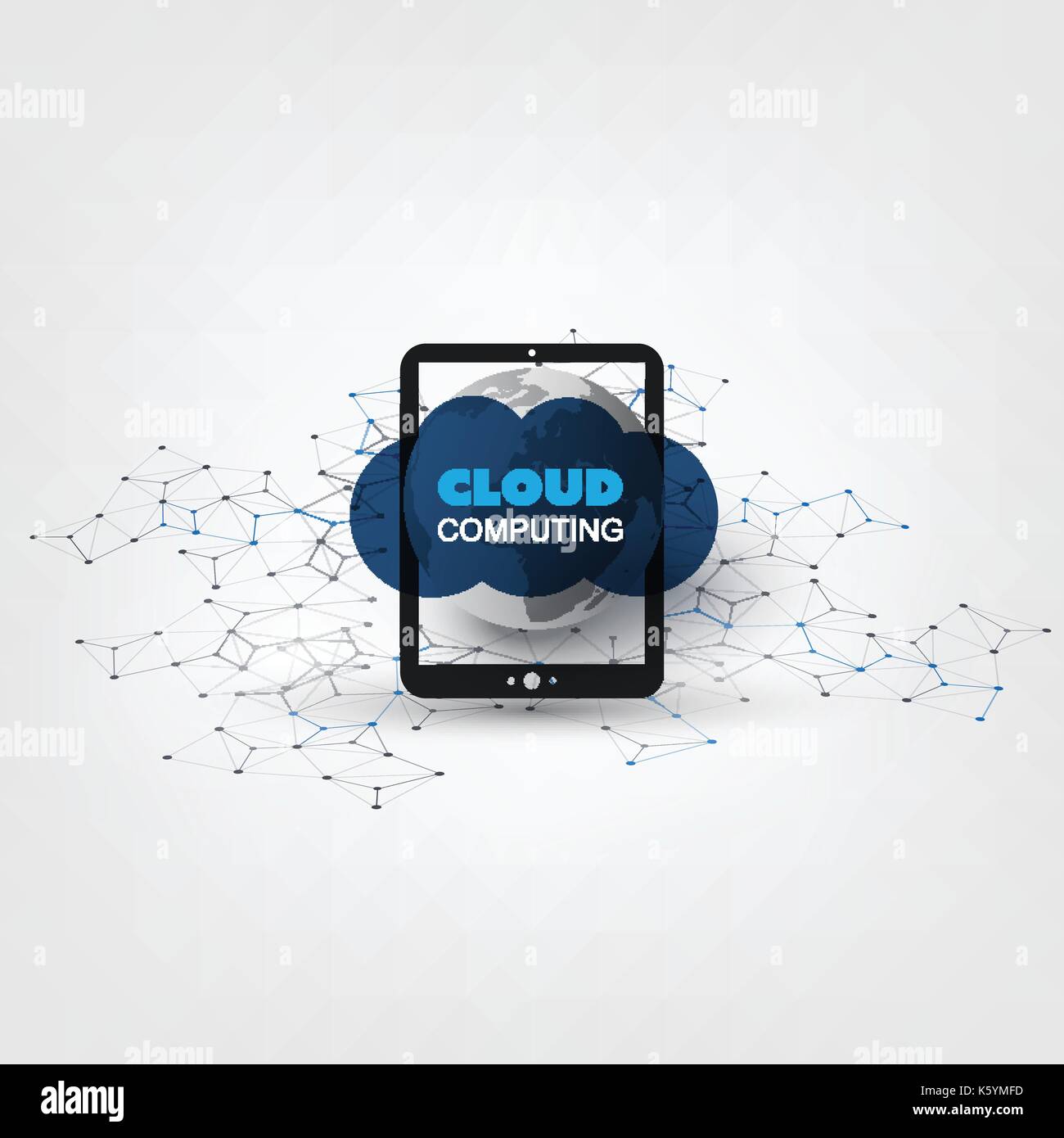 Cloud Computing Design - Digital Network Connections, Technology ...