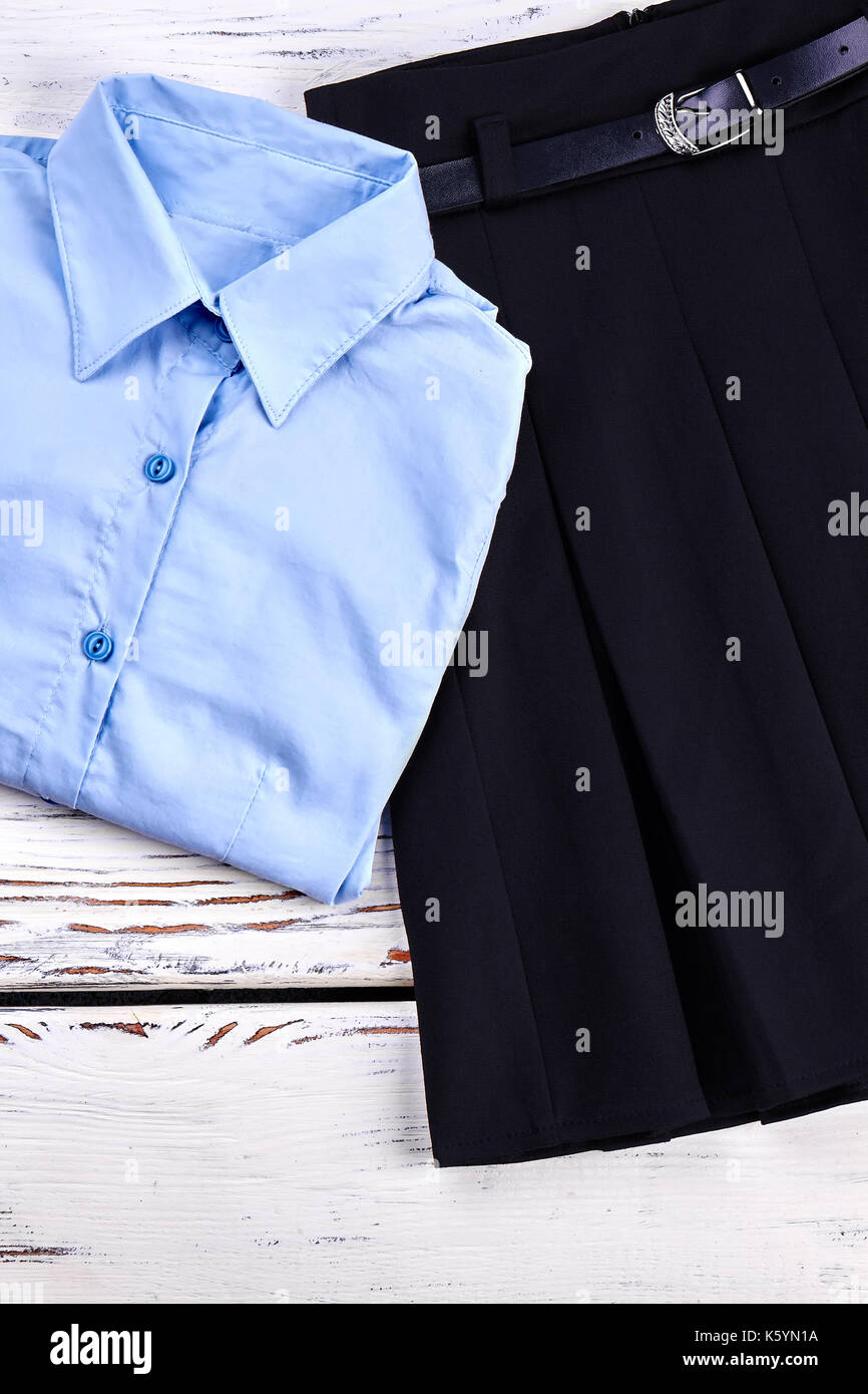 High school uniform girl skirt hi-res stock photography and images - Alamy