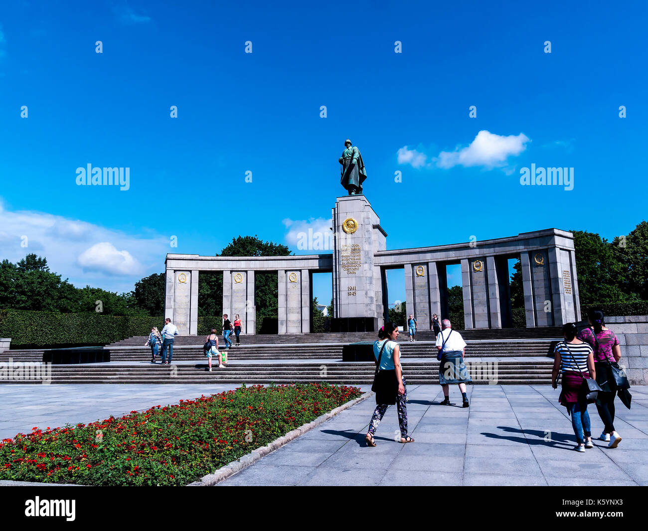 The Soviet War Memorial In The Tiergarten In Berlin Germany Stock Photo ...