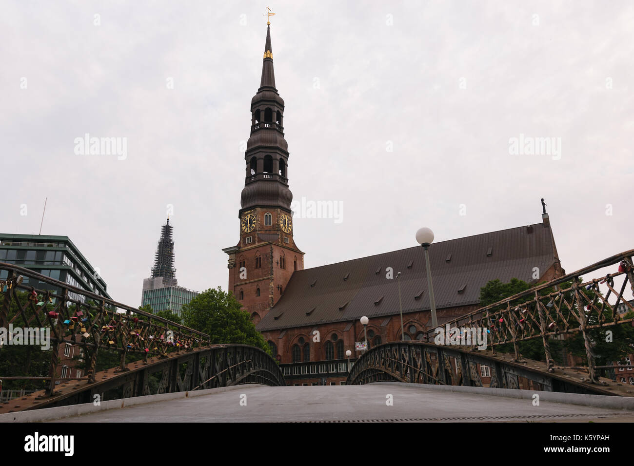St. Catherine's Church St. Katharinen is one of the five principal Lutheran churches of Hamburg, Germany. Stock Photo