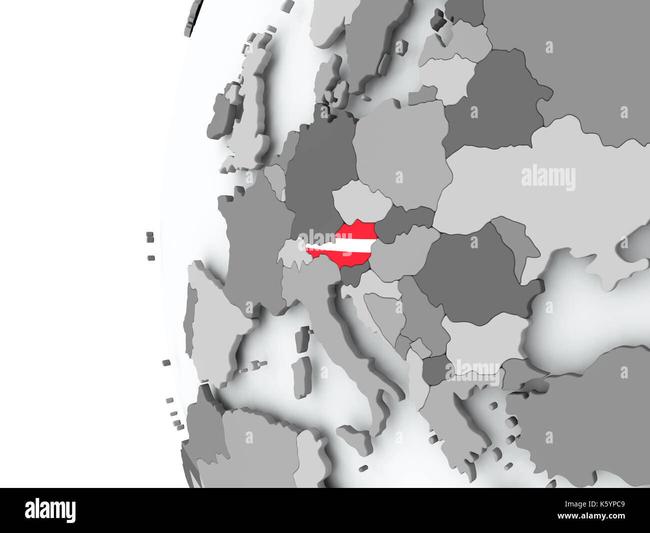 Map austria embedded flag hi-res stock photography and images - Alamy
