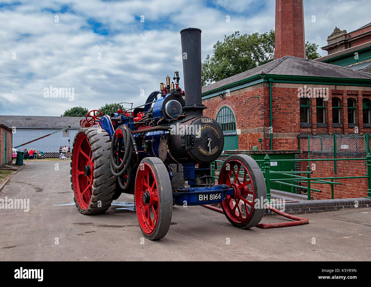Fowler Traction Engine No. 12761 'Elsa' (BH 8166) At The Abbey Pumping Station Vintage Fair In Leicester. Stock Photo