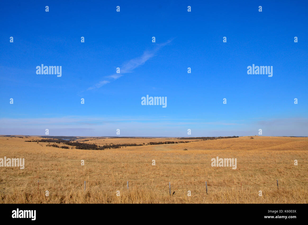 Wide open spaces of the Oklahoma plains Stock Photo Alamy