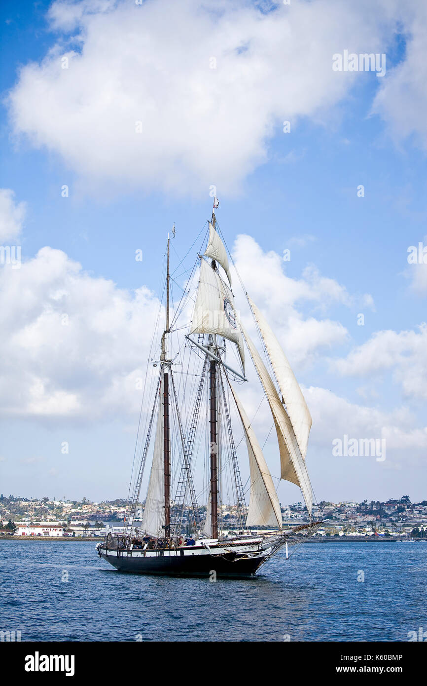 The Californian is a replica of the 1847 Revenue Cutter C.W. Lawrence