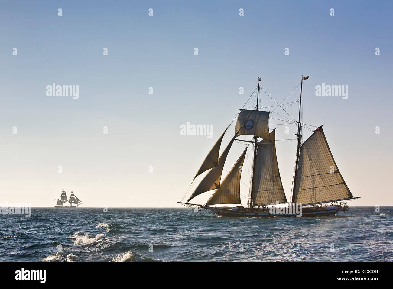 Tall Ship Californian at Dana Point Harbor, CA US, with Tall Ship