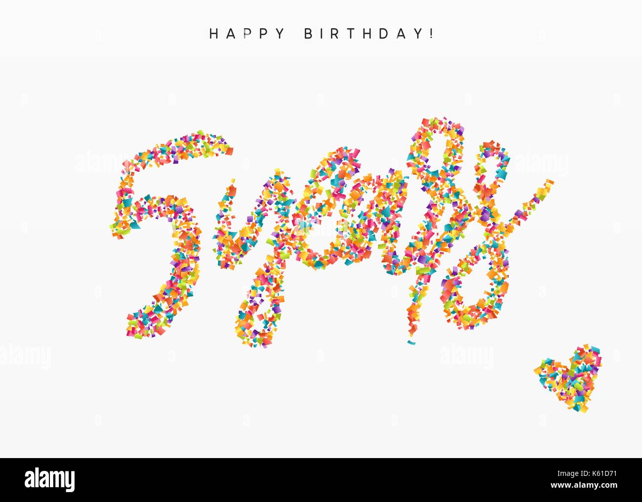Five years, lettering sign from confetti Stock Vector Image & Art - Alamy