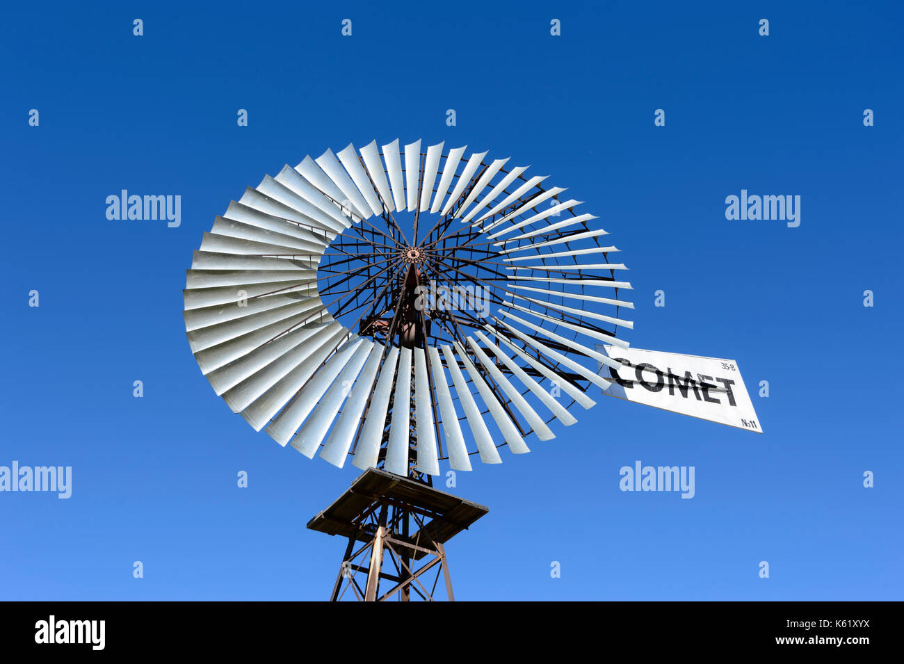 Comet Windmill, Hughenden, Queensland, QLD, Australia Stock Photo