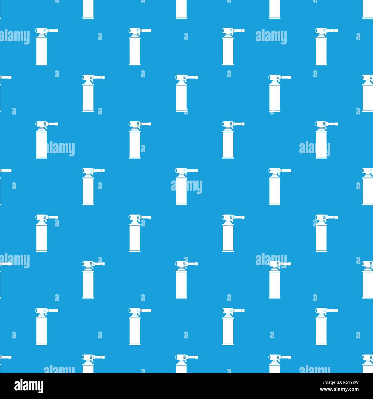Gas cylinder pattern seamless blue Stock Vector