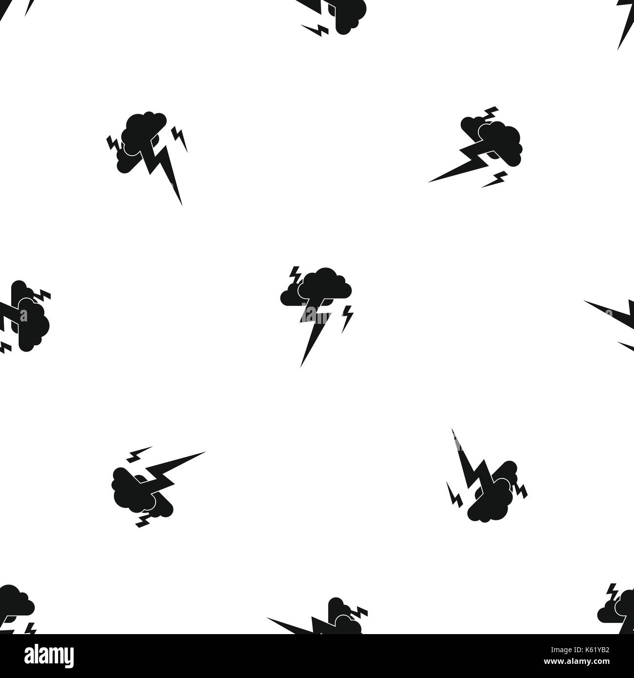 Cloud and lightning pattern seamless black Stock Vector Image & Art - Alamy