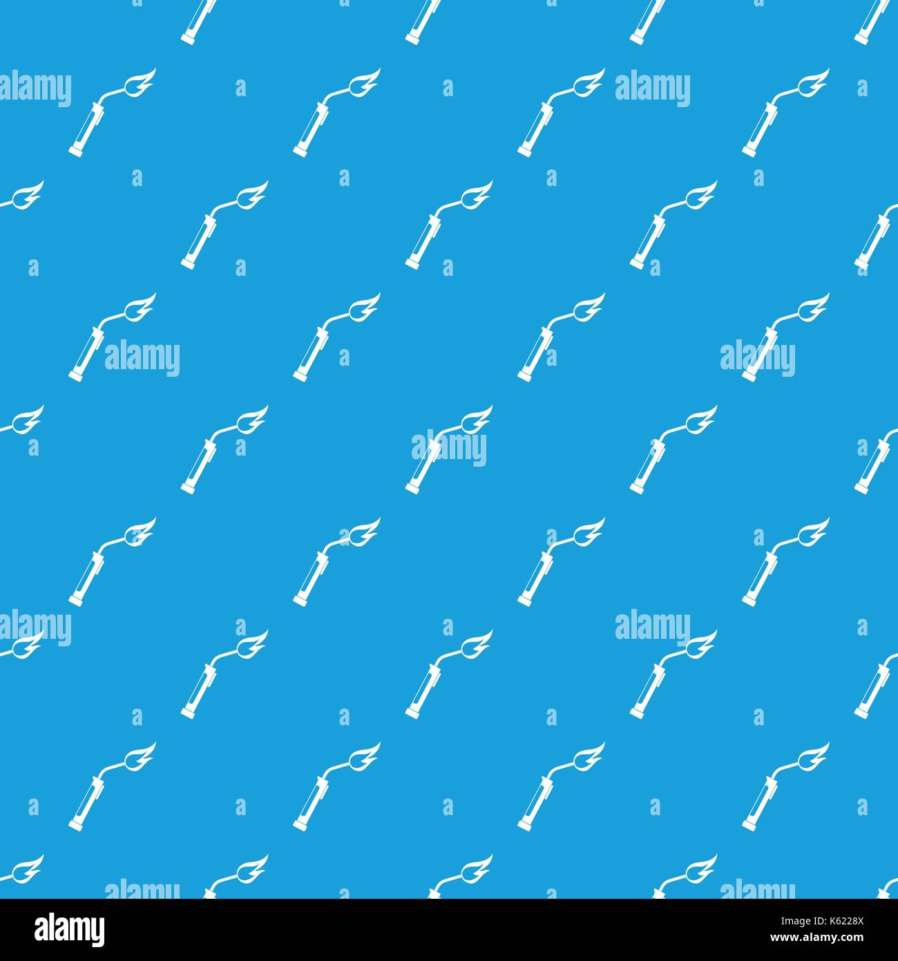 Welding torch pattern seamless blue Stock Vector