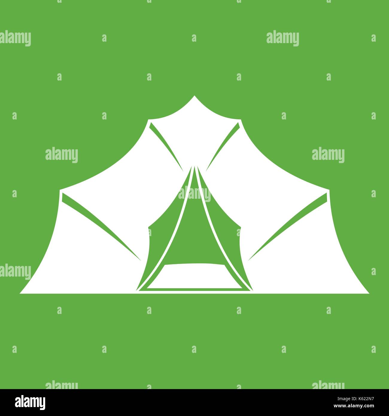 Hiking and camping tent icon green Stock Vector Image & Art - Alamy