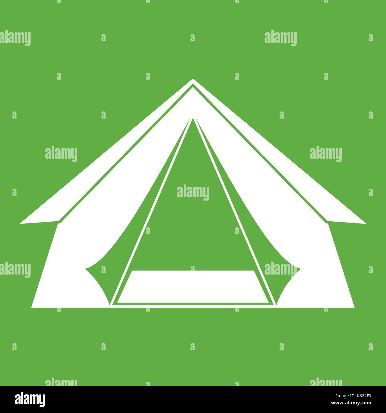 Tourist tent icon green Stock Vector Image & Art - Alamy
