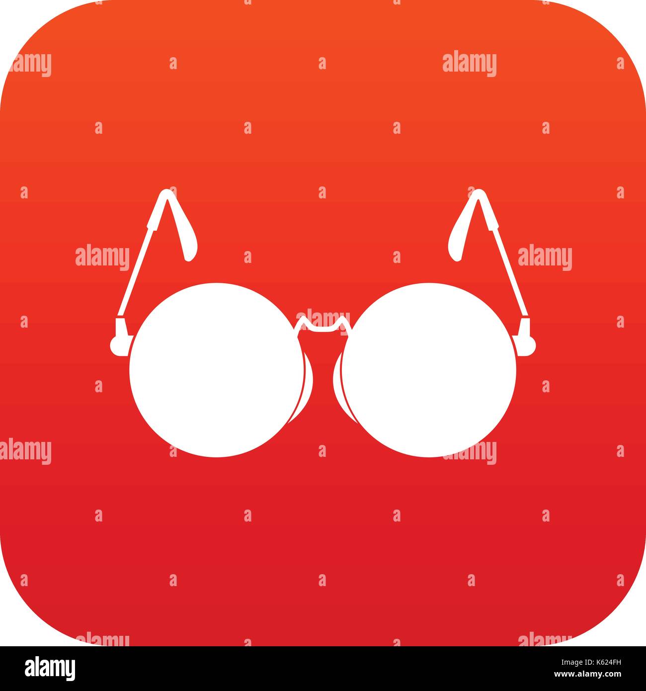 Glasses for blind icon digital red Stock Vector Image & Art - Alamy