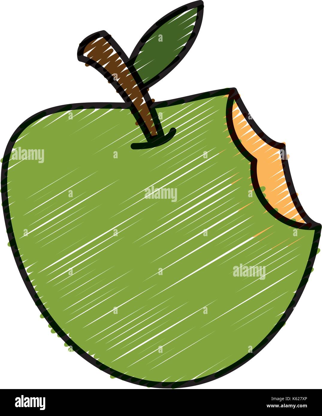 Apple fruit isolated Stock Vector Image & Art - Alamy