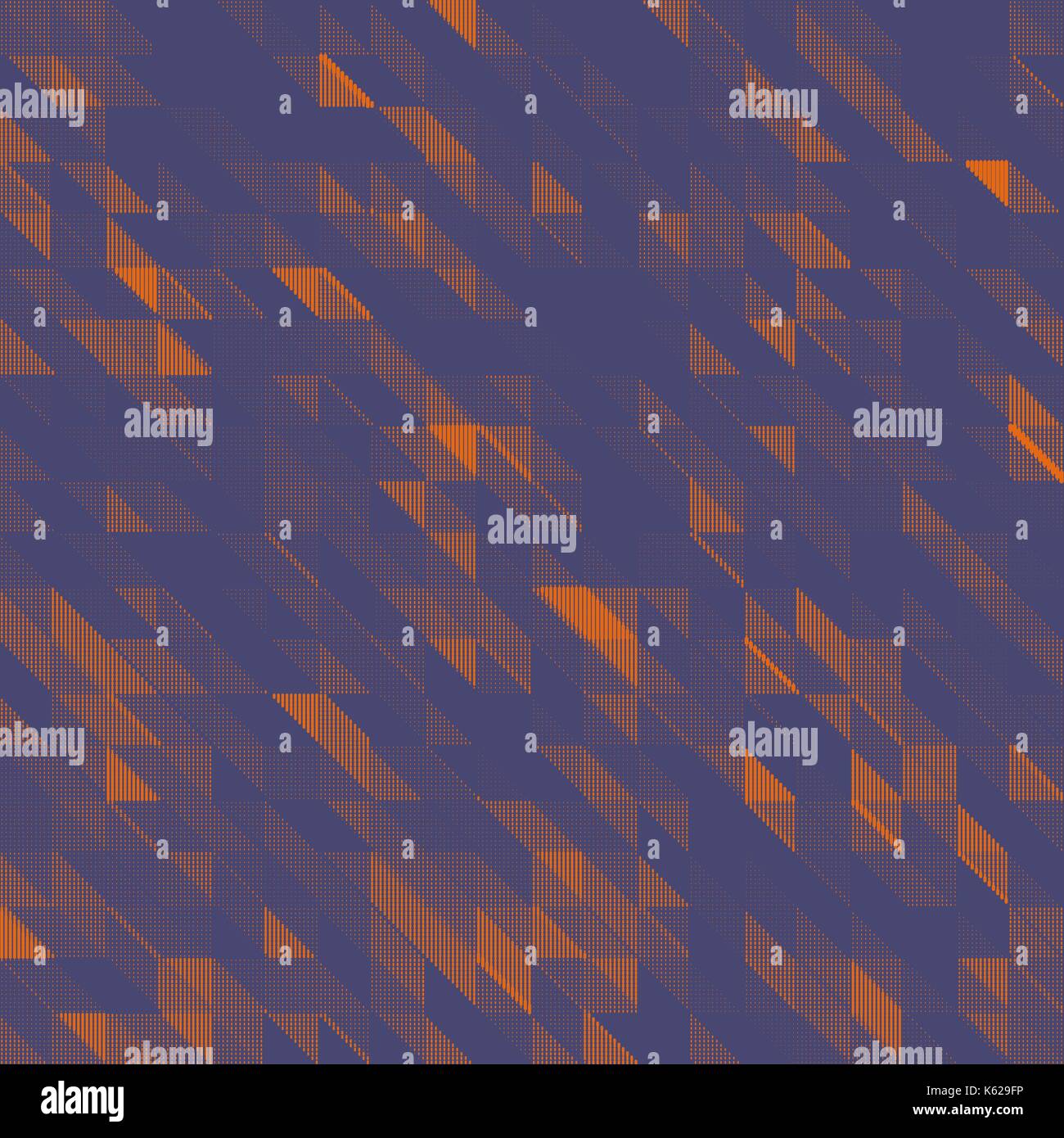 Vector abstract geometric background. Orange mosaic halftone template background. Retro colored design element Stock Vector