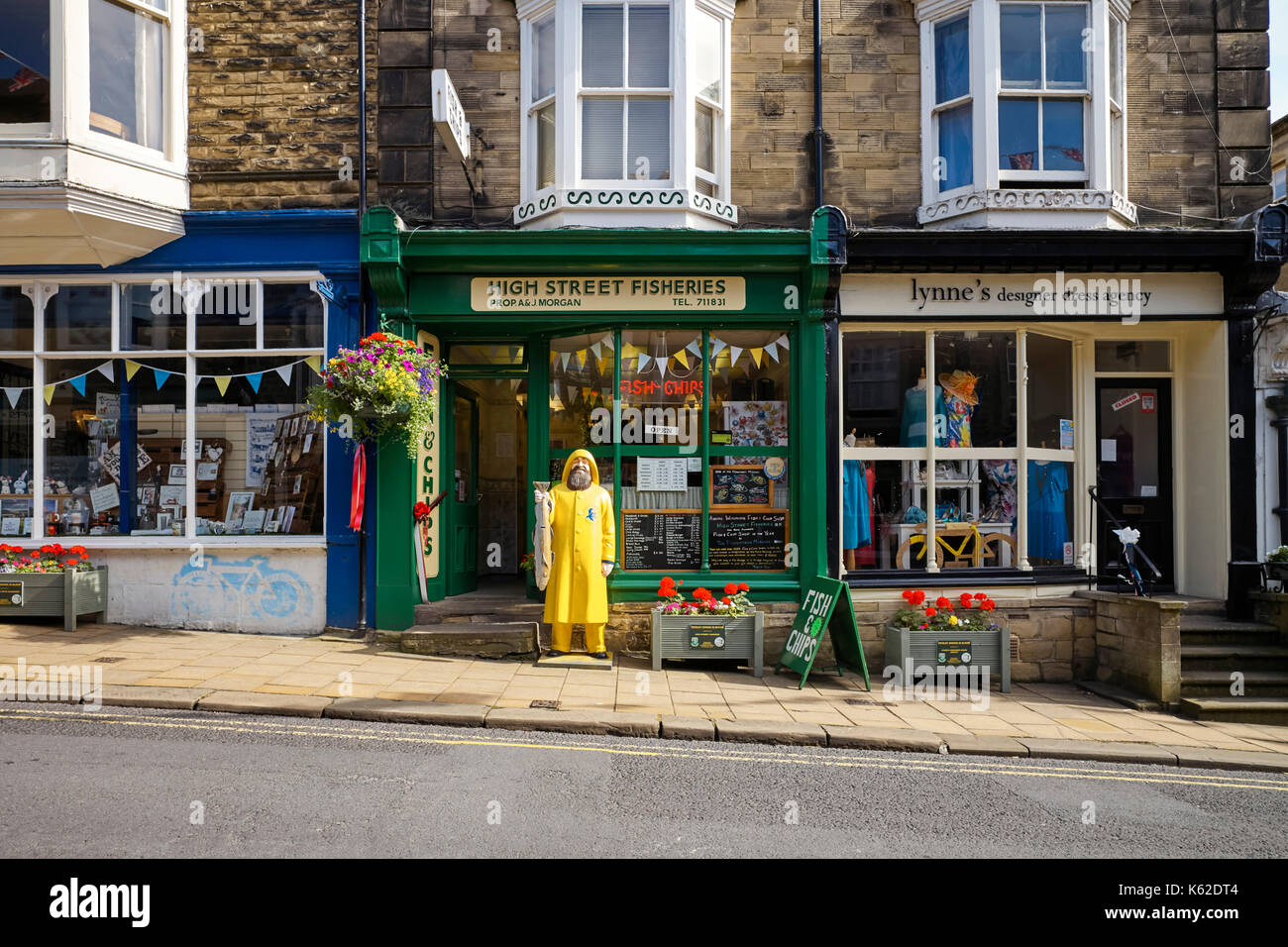 Fish and chip shop in Pateley Bridge Stock Photo Alamy