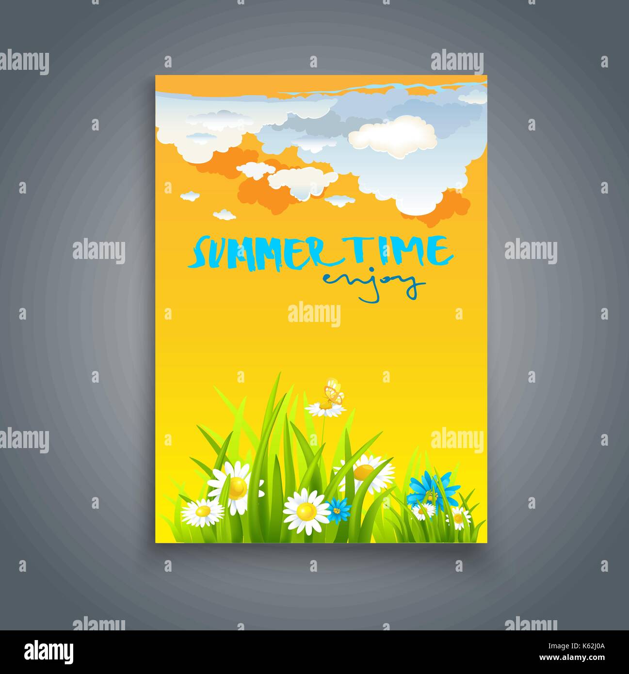 Relax summer template Stock Vector