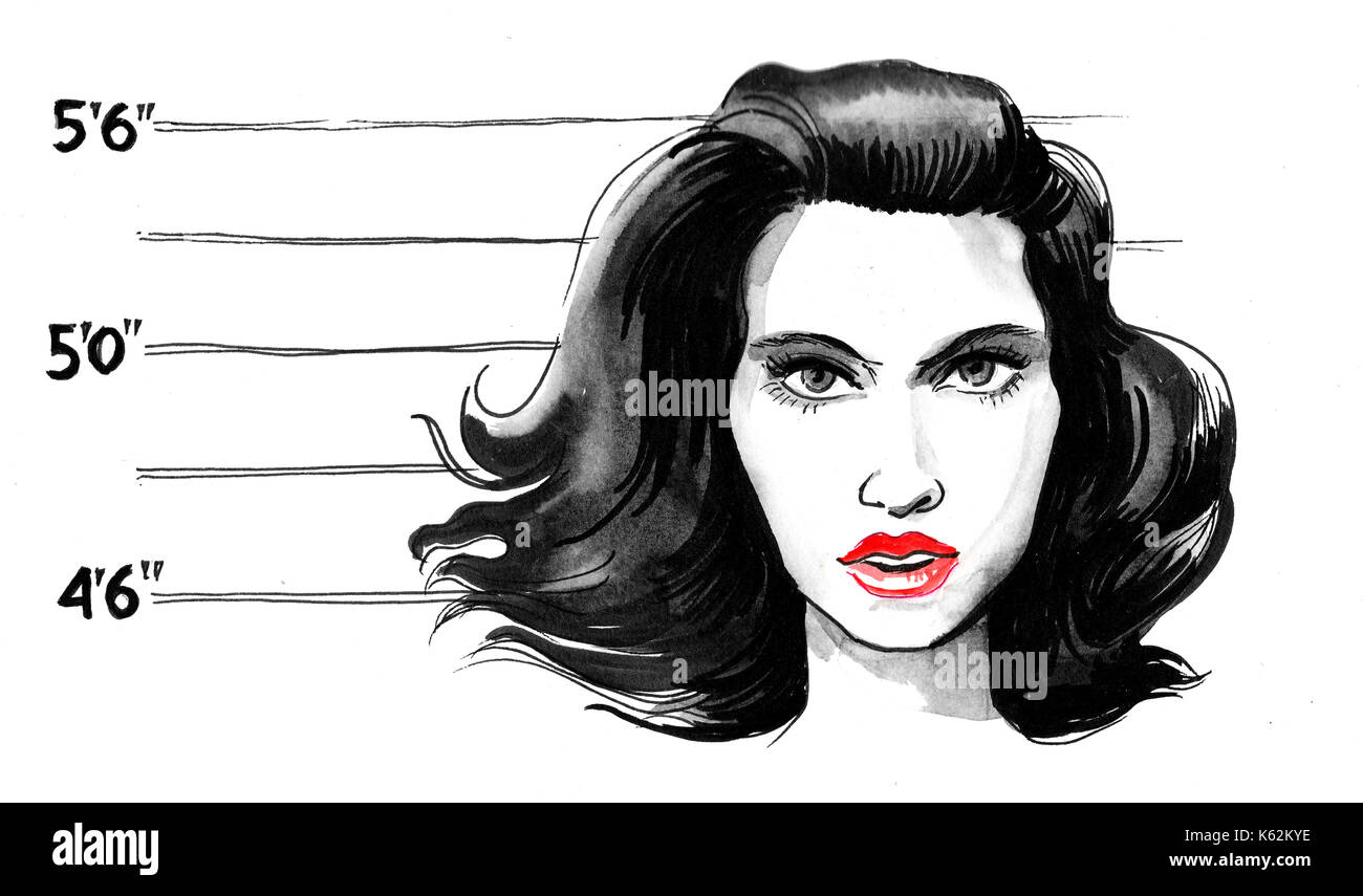 Mugshot girl hi-res stock photography and images - Alamy
