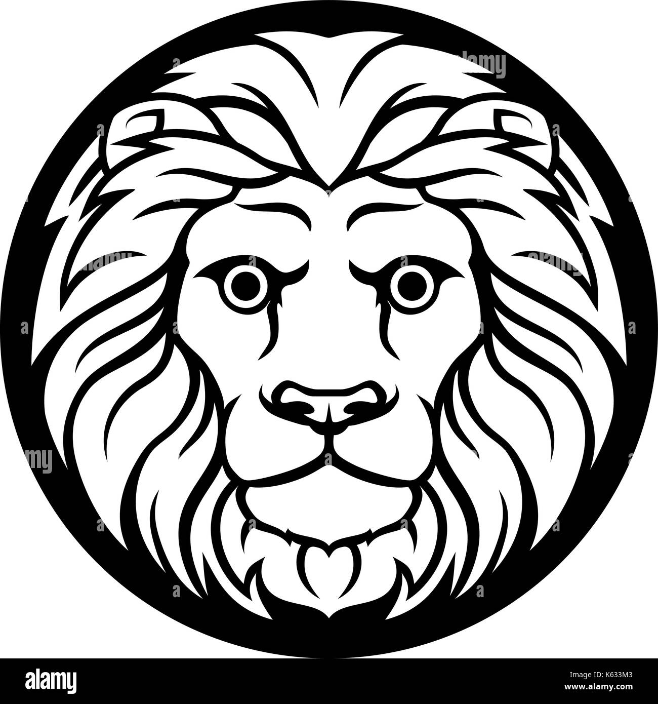 Leo Lion  Zodiac  Sign  Stock Vector Image Art Alamy