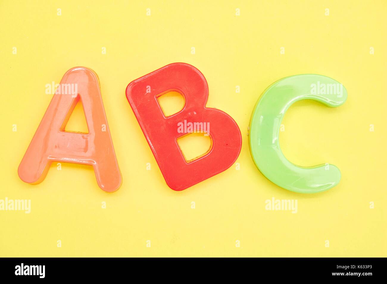 A studio photo of letters of the alphabet Stock Photo - Alamy