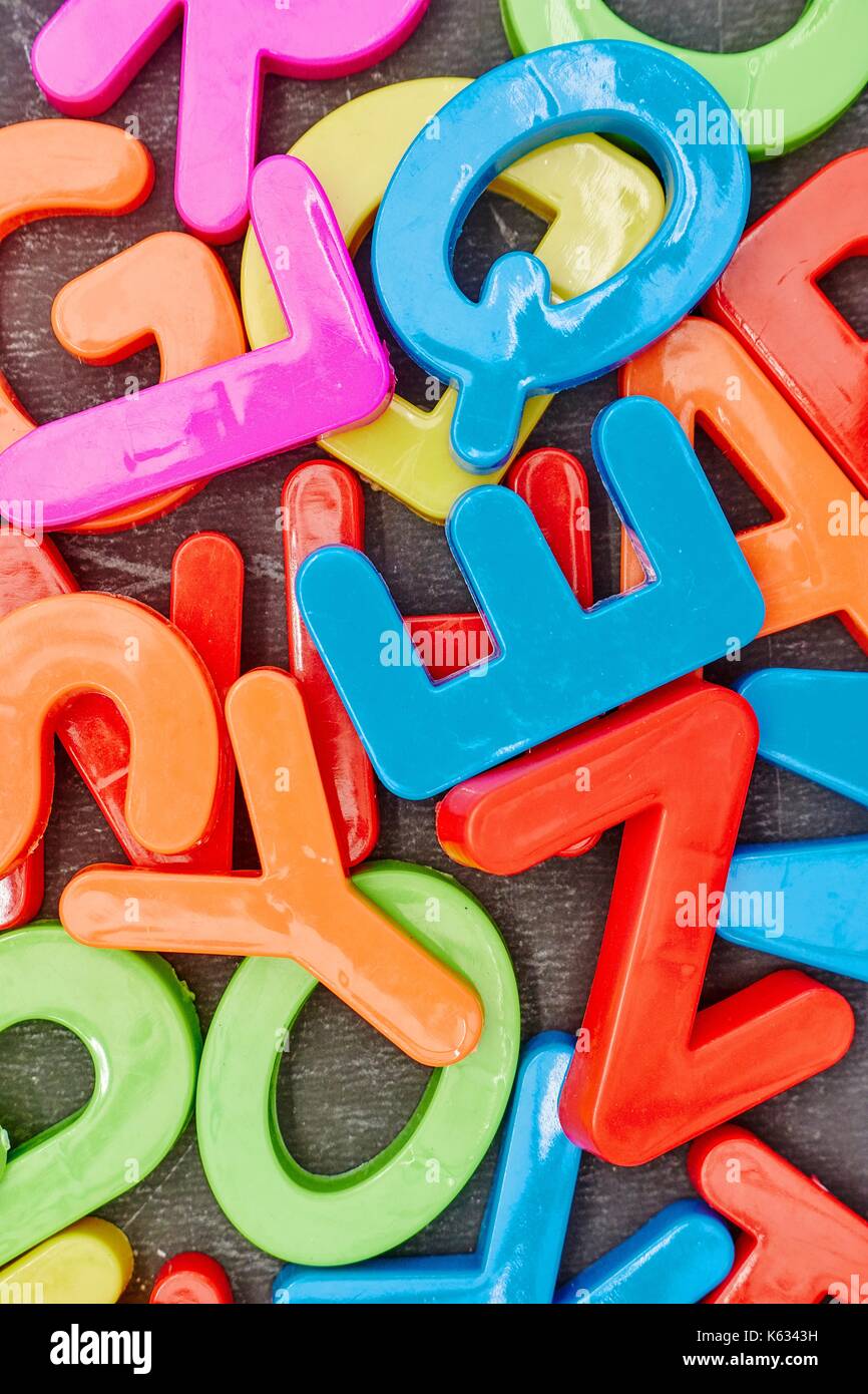 A studio photo of letters of the alphabet Stock Photo - Alamy
