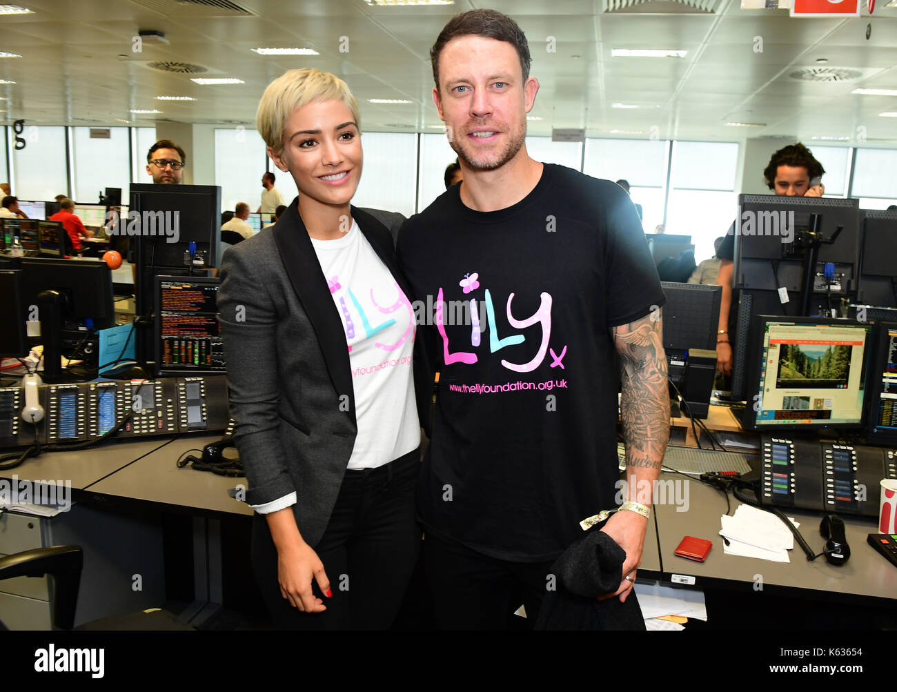 Frankie Bridge and Wayne Bridge during the 13th BGC Annual Charity Day