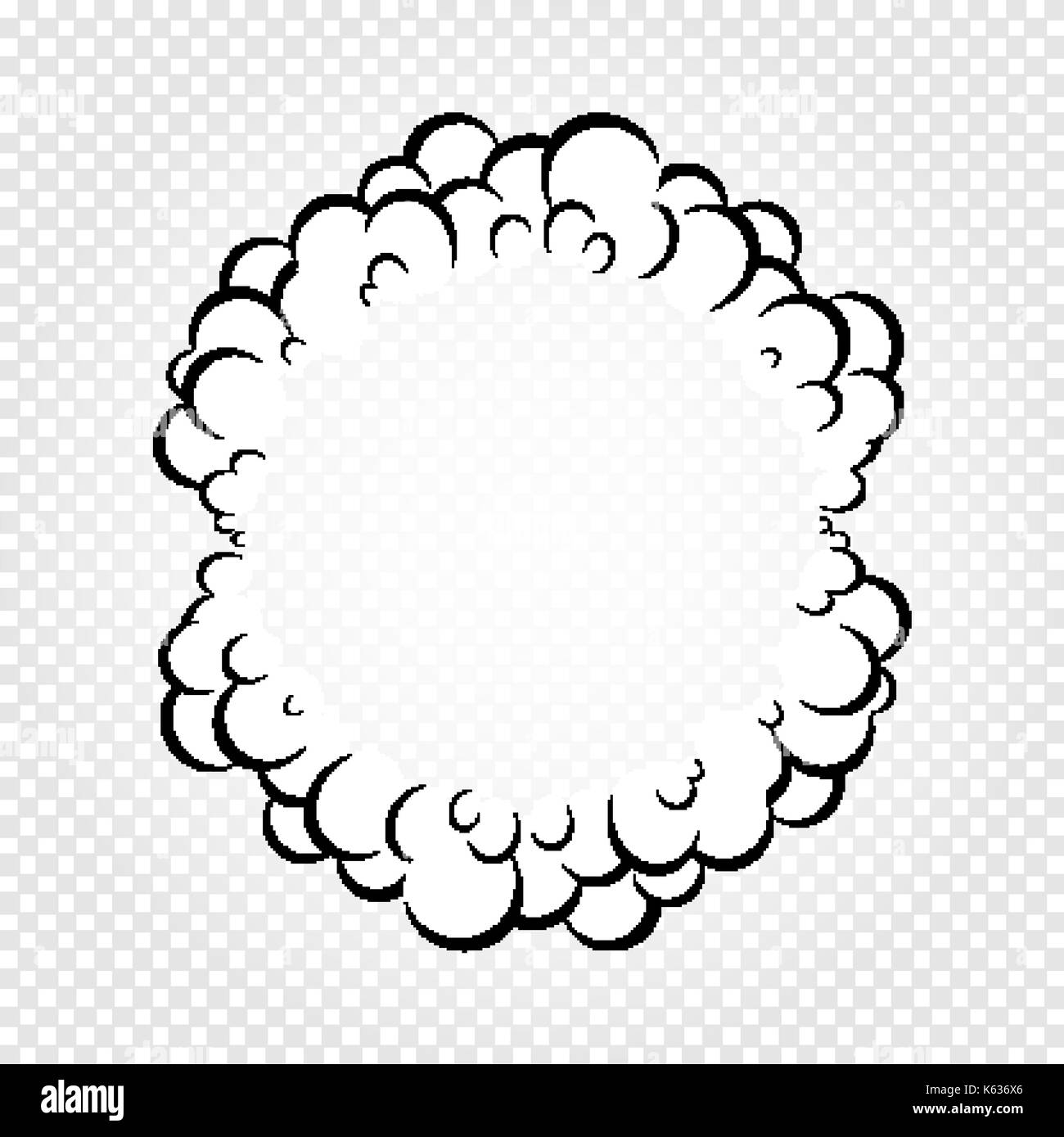 Isolated cartoon speech bubbles, frames of smoke or steam, comics dialogue  cloud, vector illustration on white transparent background Stock Vector  Image & Art - Alamy